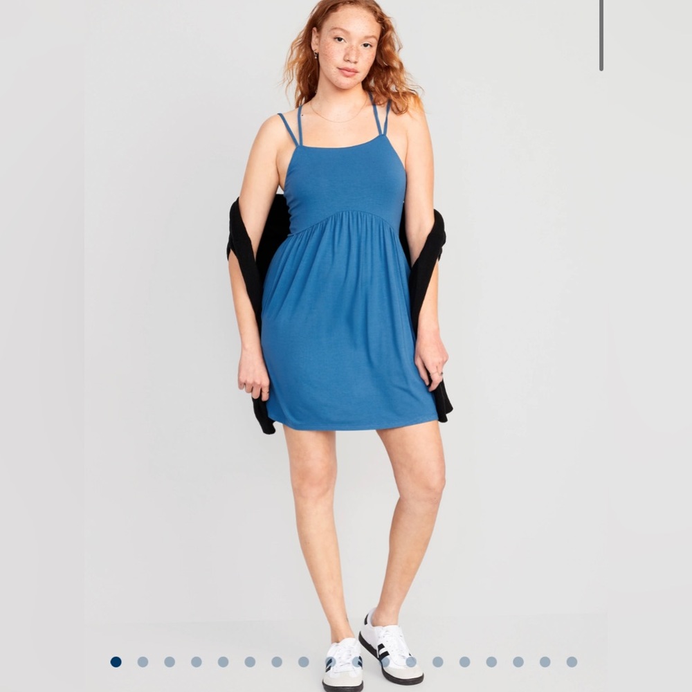 Old Navy Fit & Flare Cross-Back Mini Cami Dress for Women